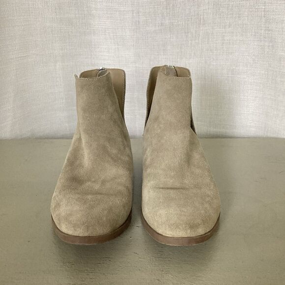 Steve Madden Yaal Suede Boots Sz 8M Tan Taupe Ankle Booties Western Boho EUC - Picture 5 of 9